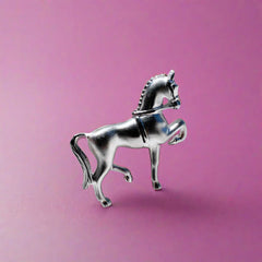Dressage Horse Brooch Falabella Equine Jewellery Horse and Rider Collection