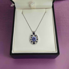 horseshoe crystal pendant necklace Falabella Equine Jewellery Necklaces