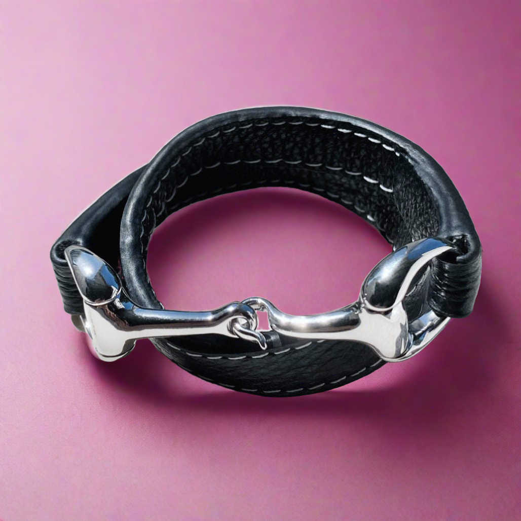 Double Wrap Snaffle Bracelet (Gents) Falabella Equine Jewellery Bracelets