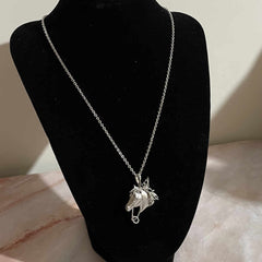 Fantasy Horse Head Pendant (Large) Falabella Equine Jewellery Horse & Rider Collection