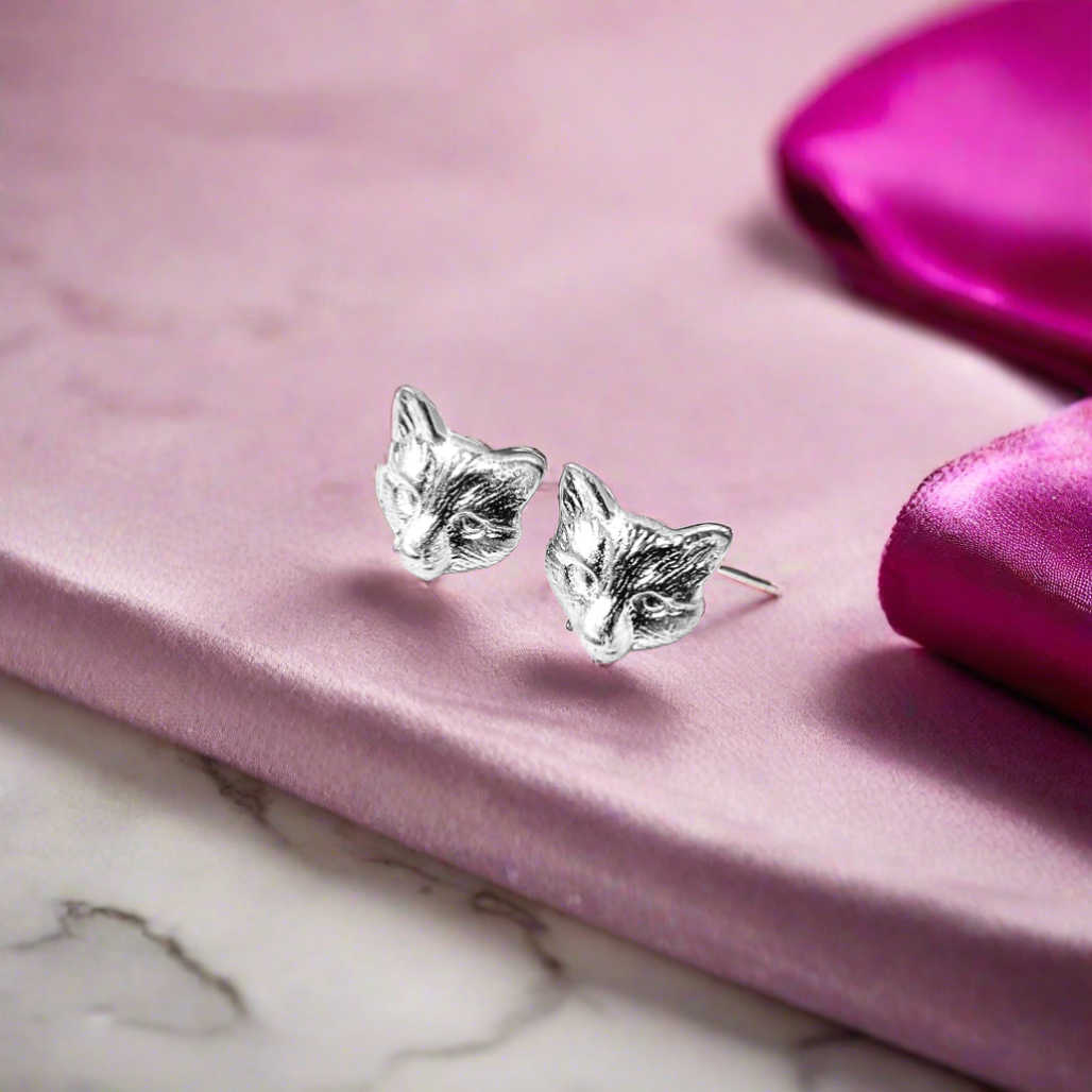 Fox Head Studs Earrings Falabella Equine Jewellery Country Collection
