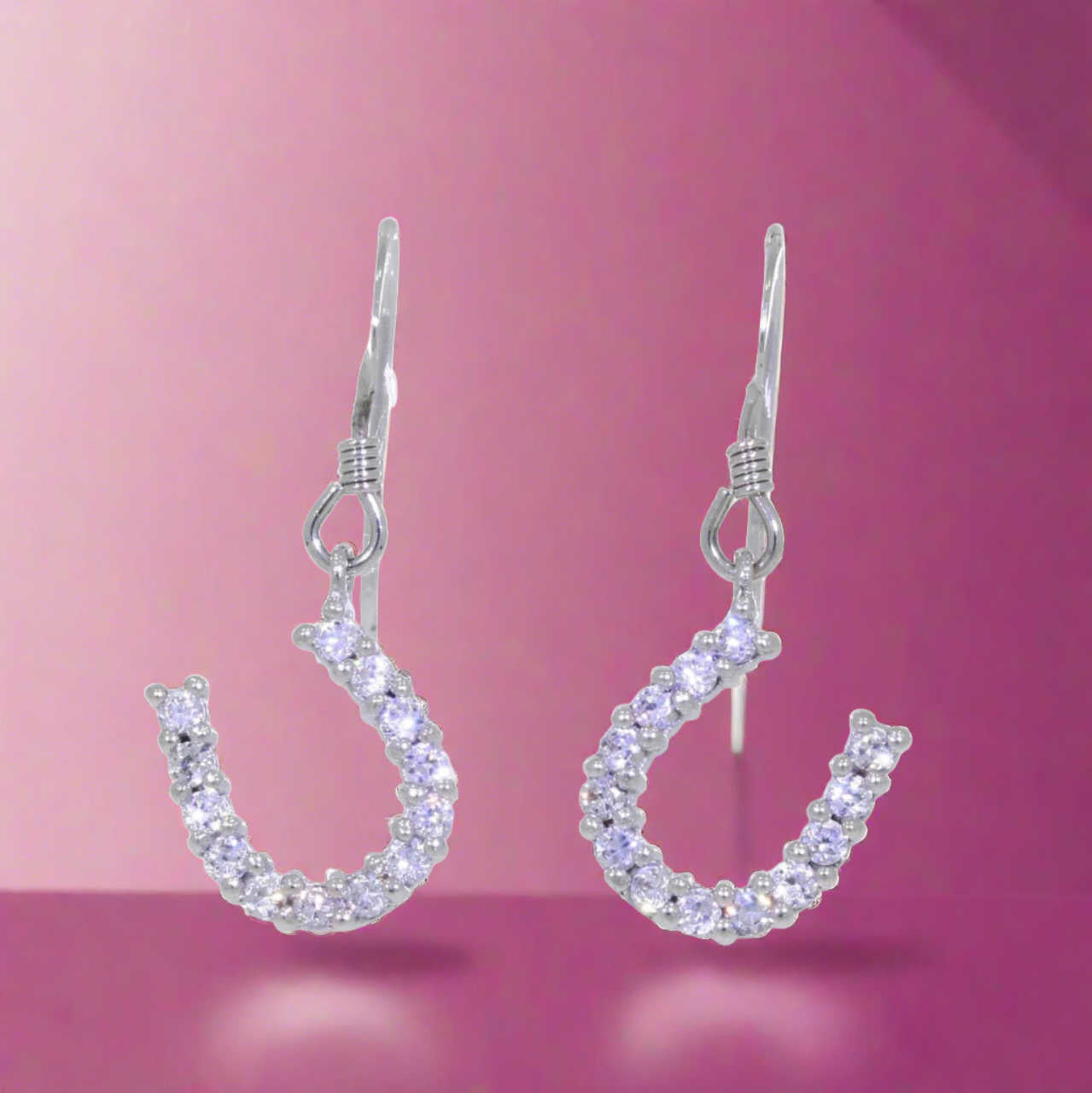 Horseshoe Drop Earrings (Large) Falabella Equine Jewellery Earrings