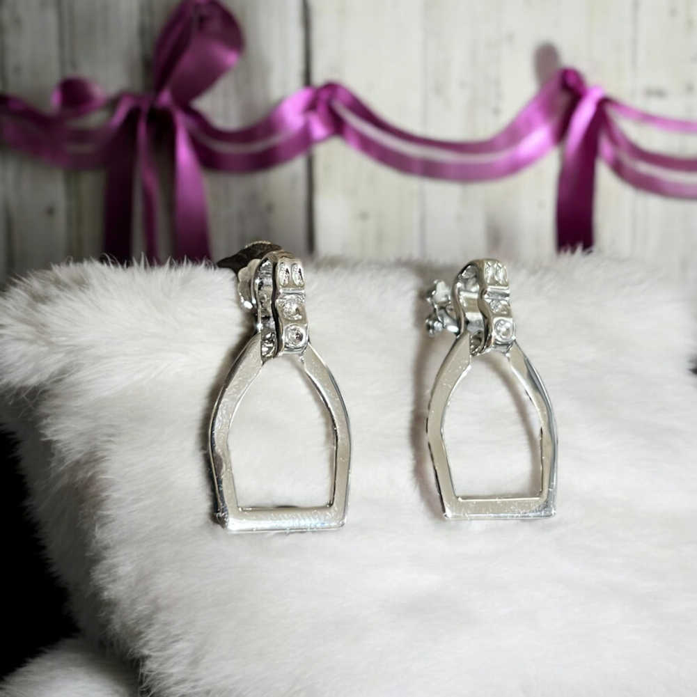 Stirrup Drop Earrings Large Falabella Equine Jewellery Earrings