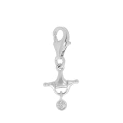 Bit & Crystal Charm Falabella Equine Jewellery Charms