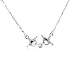 Bit & Crystal Pendant Falabella Equine Jewellery Necklaces