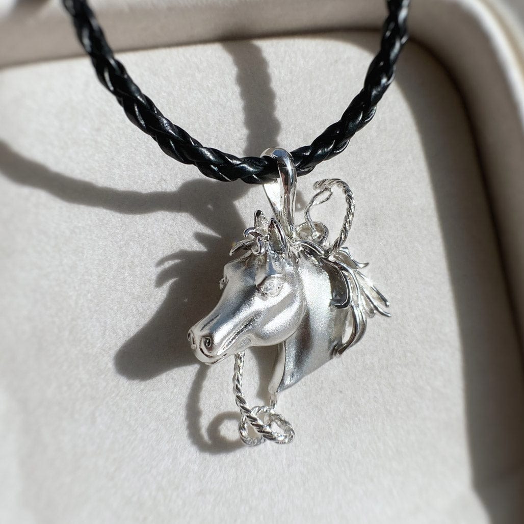 Fantasy Horses Head Pendant (Large) Falabella Equine Jewellery Horse & Rider Collection