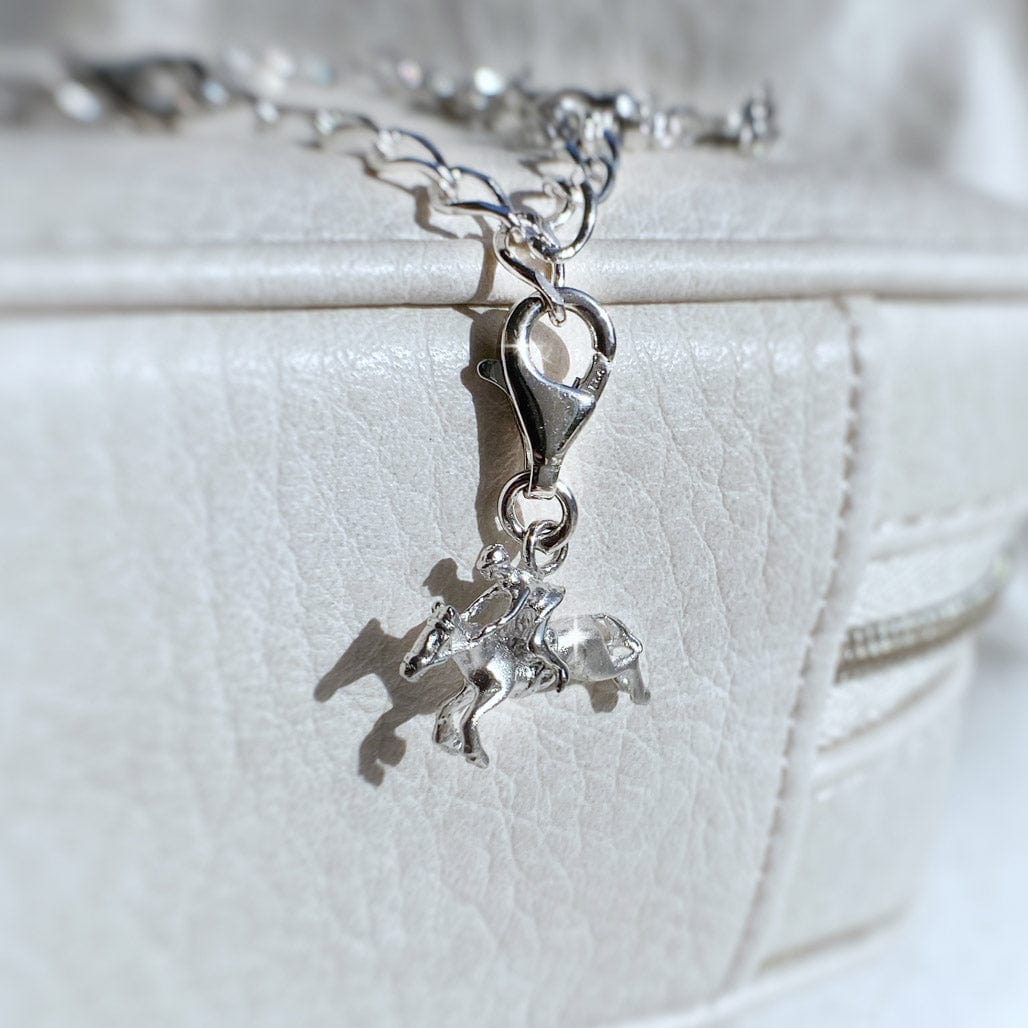 Horse & Rider Charm Falabella Equine Jewellery Charms