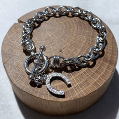Oval Belcher Link Bracelet Falabella Equine Jewellery Bracelets