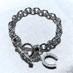 Oval Belcher Link Bracelet Falabella Equine Jewellery Bracelets