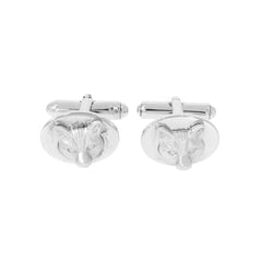 Oval Fox's Mask Cufflinks Falabella Equine Jewellery Country Collection